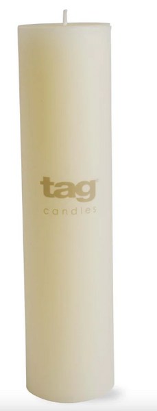 Color Studio Ivory Pillar Candles by Tag