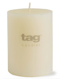 Color Studio Ivory Pillar Candles by Tag