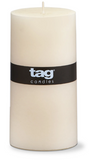 Color Studio Ivory Pillar Candles by Tag