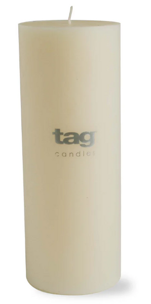 Color Studio Ivory Pillar Candles by Tag