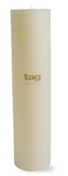Color Studio Ivory Pillar Candles by Tag