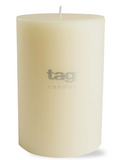 Color Studio Ivory Pillar Candles by Tag