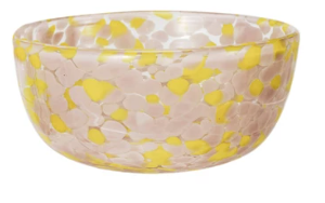 Blown Confetti Glass Bowl - 4 colors
