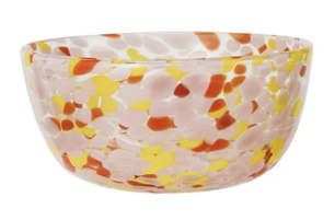 Blown Confetti Glass Bowl - 4 colors