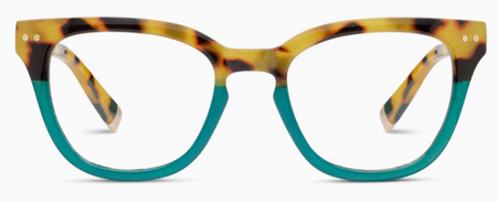 Take a Bow Black Tan Reading Glasses by Peepers
