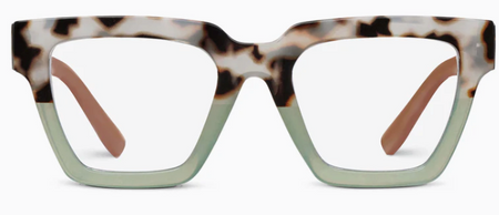 Take a Bow Black Tan Reading Glasses by Peepers
