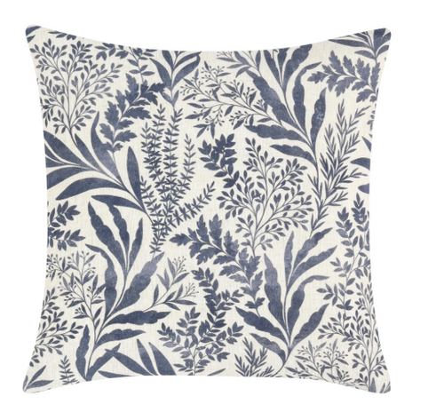 Mulberry Denim Blue Belgian Linen Pillows