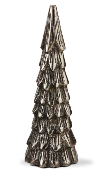 Silver Cast Aluminum Tree Decor