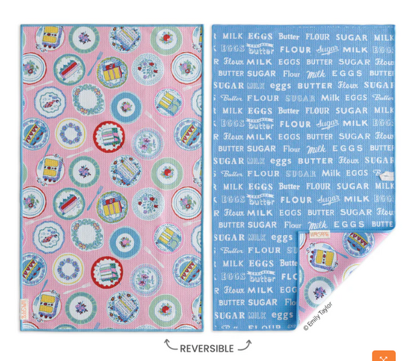 Patterned Microfiber Kitchen Dishtowels