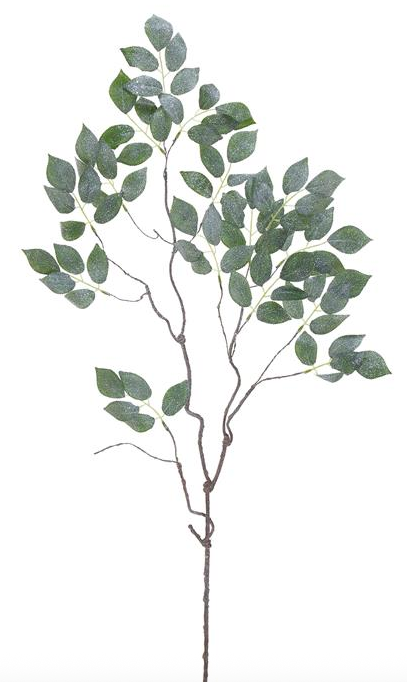 Iced Green Pine Spray - 16"
