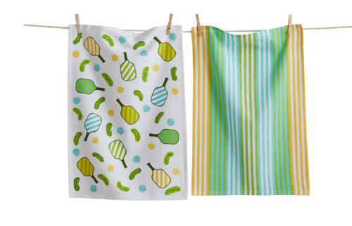 Pickleball dishtowel, set of 2