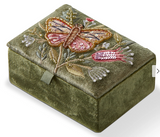 Butterfly Embroidered Rectangle Box