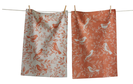 Canyon Print Floral Dishtowel, Set of 2