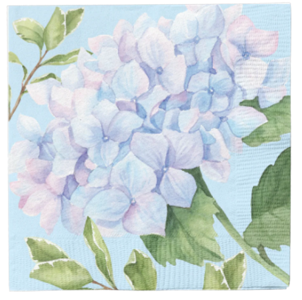 Hydrangea Cocktail Napkins by Sophistiplate