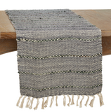 Octavia Blue Striped Table Runner