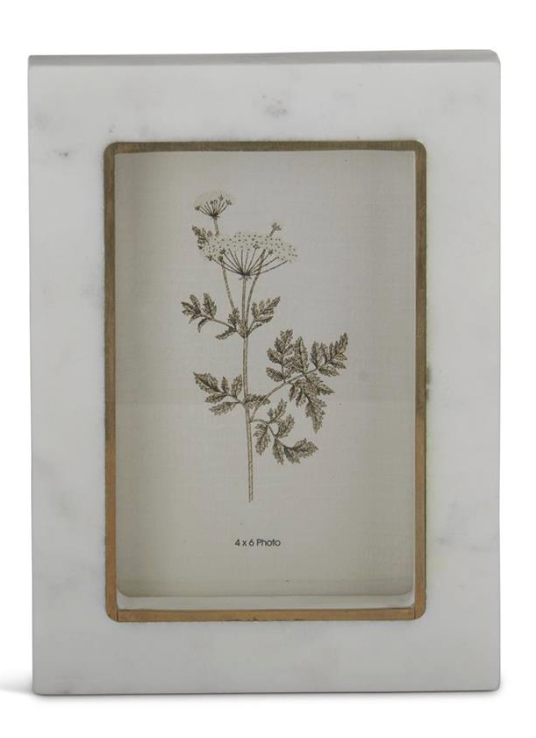 Thick White Marble Photo Frames