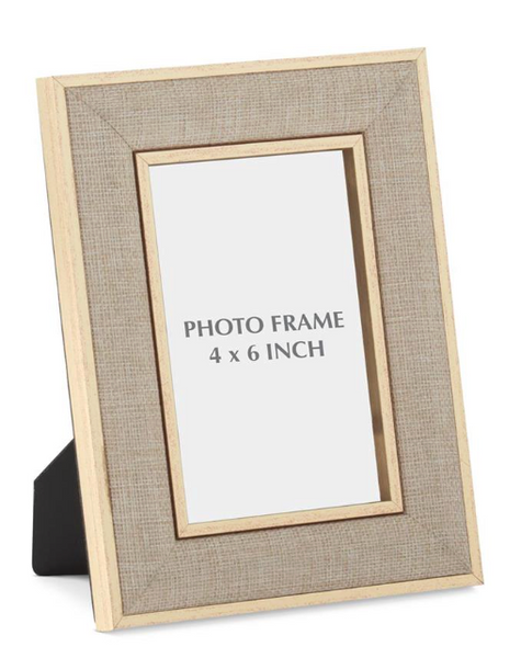 Gold Linen Photo Frames