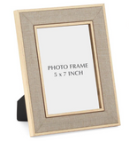 Gold Linen Photo Frames