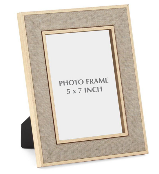 Gold Linen Photo Frames