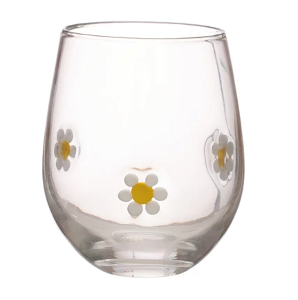Daisy Drinking Glass