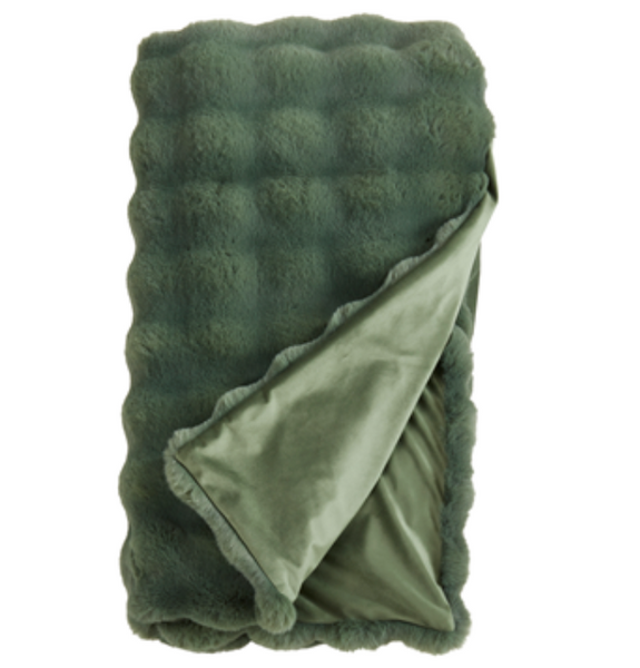 Bubble Faux Fur Throw
