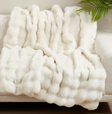 Bubble Faux Fur Throw