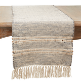 Striped Tassel Runner