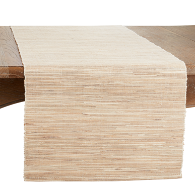 Black Pom Pom Table Runner