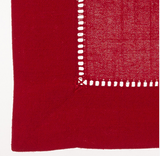 Red Runner With Hemstitched Border