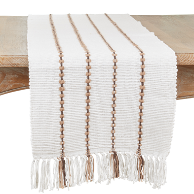 Charcoal Linen Table Runner - 108"