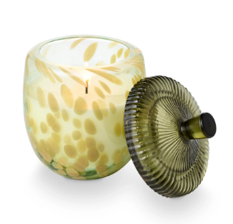 Leaves & Acorn Glass Acorn Candle by Illume