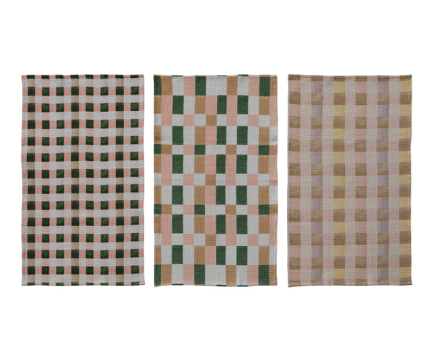 Checkered Waffle Tea Towels