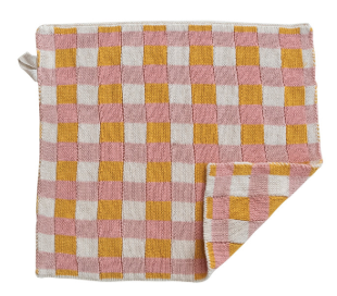 Checkered Knit Dishcloths