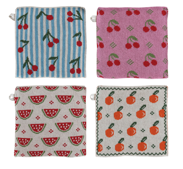 Fruit Knit Dishcloths