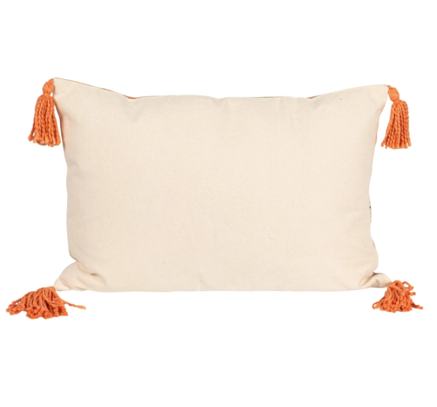 Abstract Jacquard Lumbar Pillow
