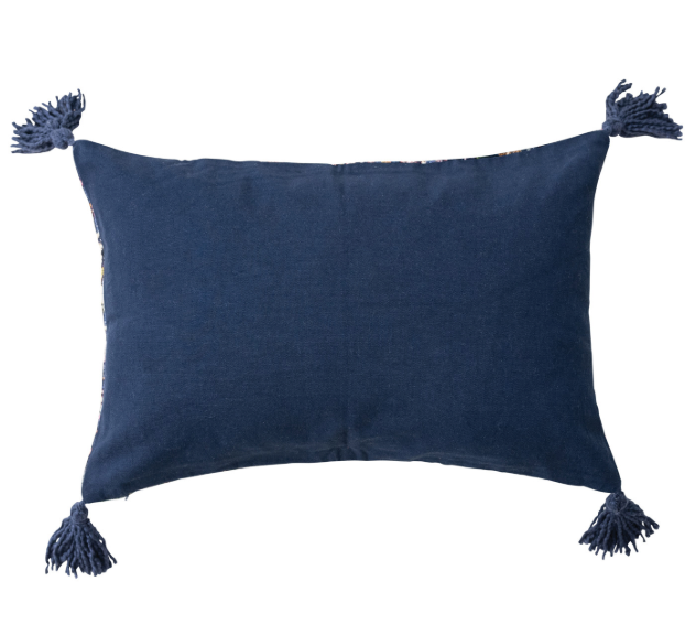 Velvet Woodland Lumbar Pillow
