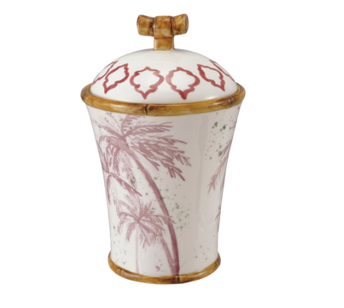 Canister w/ Palm Trees