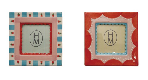 Red, Blue and Pink Square Photo Frames