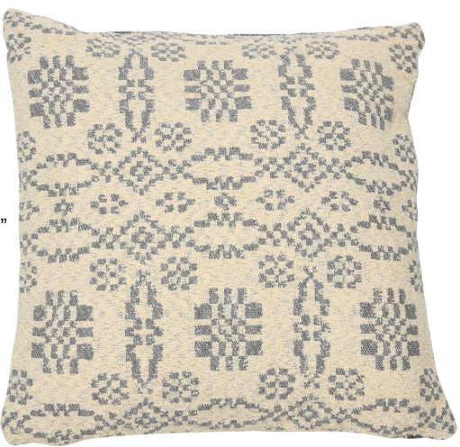 Square Jacquard Printed Pillow