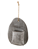 Embossed Stoneware Wall Vases