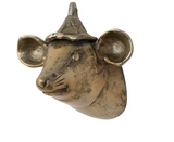 Aluminum Mouse Head w Hat