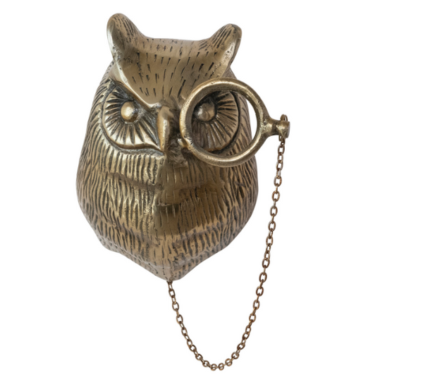 Aluminum Owl Head w Monocle
