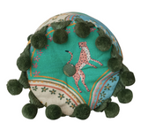 Cheetah & Floral Bolster Pillow
