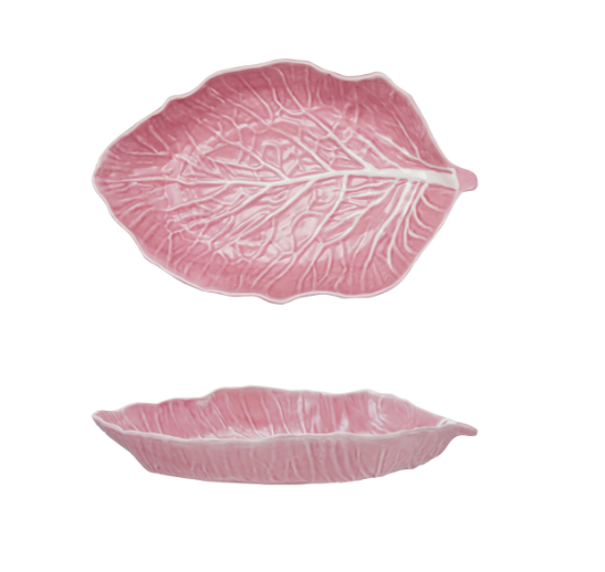 Pink Cabbage Shaped Platter
