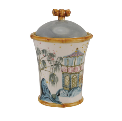 Palm Tree & Bamboo Canister