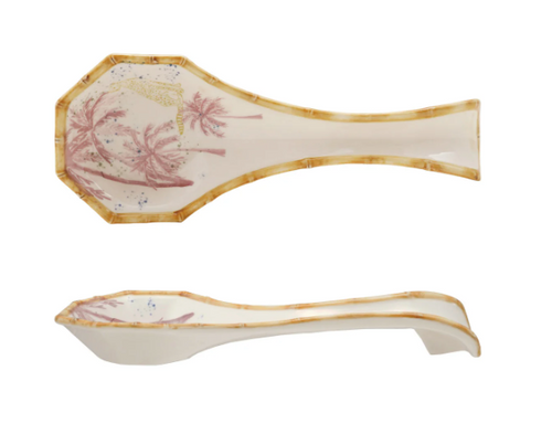 Palm Trees & Bamboo Spoon Rest