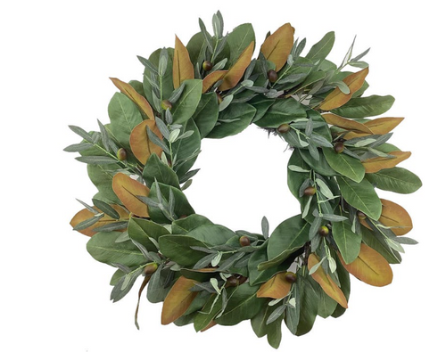 Magnolia and Olive Wreath
