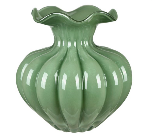 Sage Green Damacena Vase