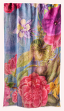 Blue Floral Scarf
