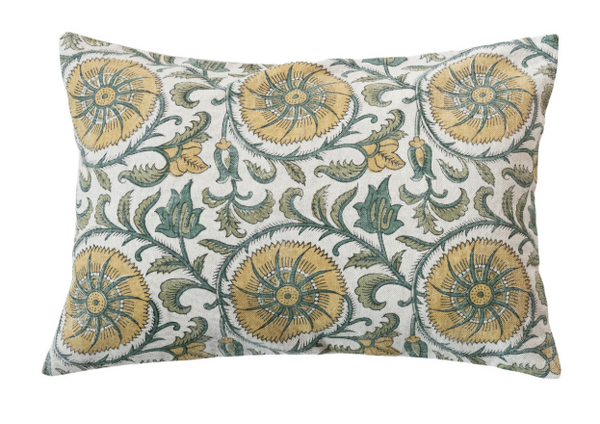 Floral Medallion Lumbar Pillow